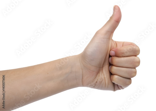 Thumbs Up Hand Gesture Isolated on transparent Background.PNG