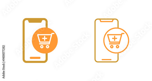 Mobile Shopping Icon Design