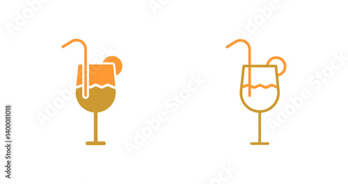 Festive Drinks Icon Design