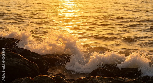 Golden Hour's Embrace AI Generated