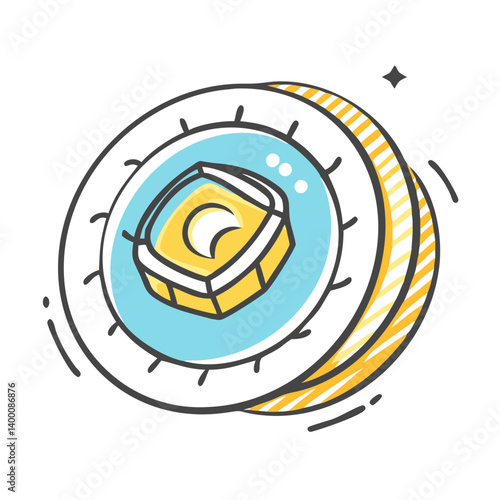tokenized asset icon, tokenized asset vector illustration-simple illustration of tokenized asset, perfect for tokenized asset logos and icons