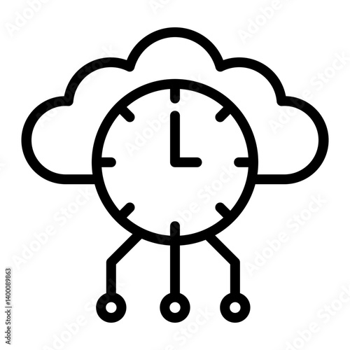 High Availability Vector Line Icon Design