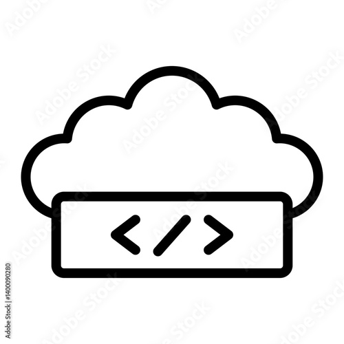 Container Vector Line Icon Design