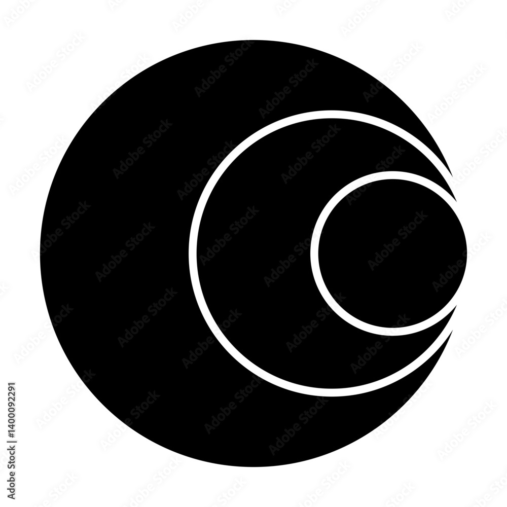 doppler effect black icon doppler effect black icon