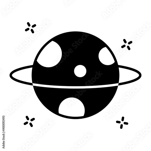 planetary black icon