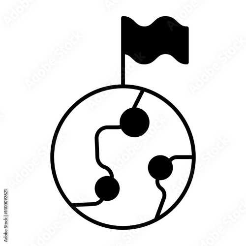 space colonization black icon