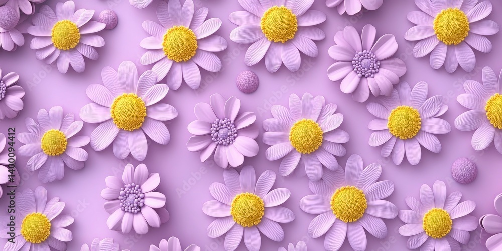 Seamless small flower pattern step repeating Seamless small flower pattern step repeating