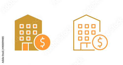 Hotel Discounts Icon Design