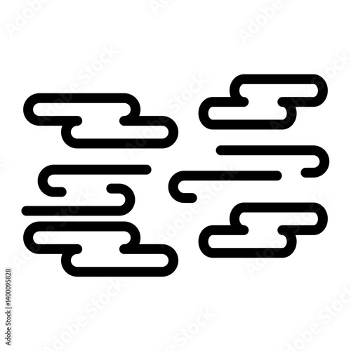 Fog Vector Line Icon Design