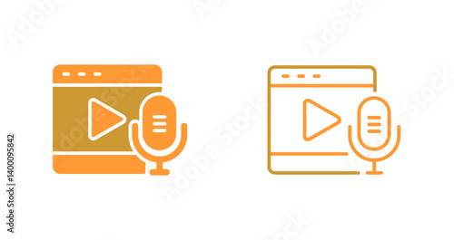 Podcast Playlist Icon Design