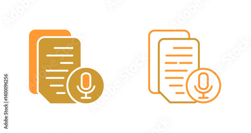 Podcast Script Icon Design