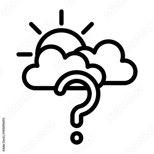 Unknown Vector Line Icon Design