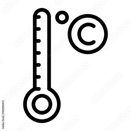 Celsius Vector Line Icon Design