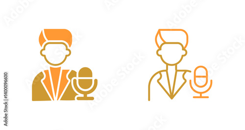 Podcast Host Icon Design