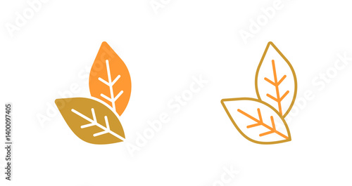 Tobacco Leafs Icon Design