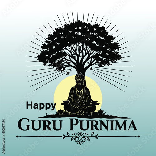 Blessings of Guru Purnima – Sacred Teacher Day Art for Meditation & Worship