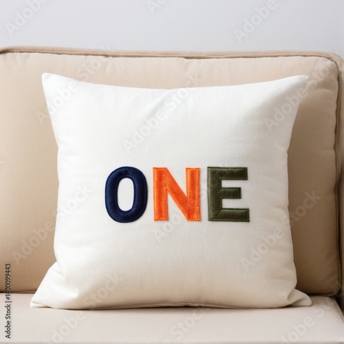 Embroidered Decorative Cushion with 