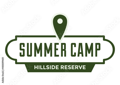 Set Summer camp labels 