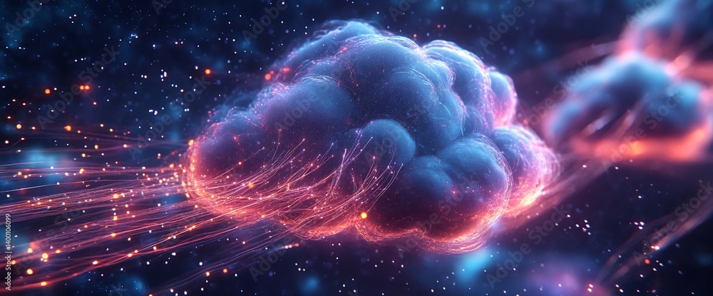 Obraz premium Abstract cloudcape colorscape design