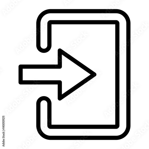 Free Download Login Vector Line icon Design - GFXLoad