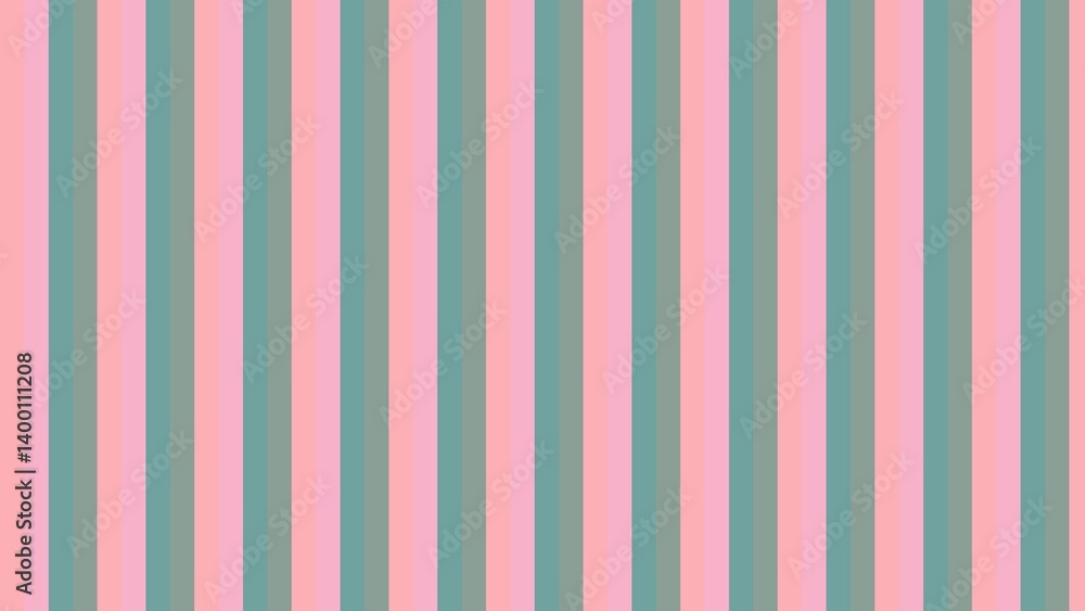 Vertical striped pattern in pale pink and teal Vertical striped pattern in pale pink and teal