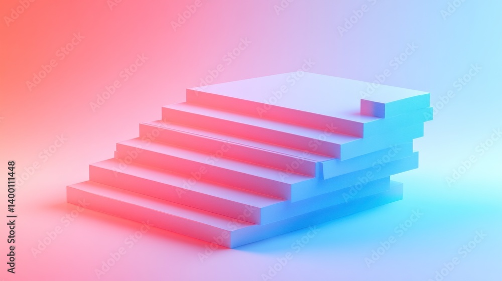Abstract steps, gradient backdrop Abstract steps, gradient backdrop