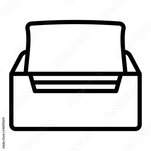 Scented Dryer Sheets Vector Line Icon Design