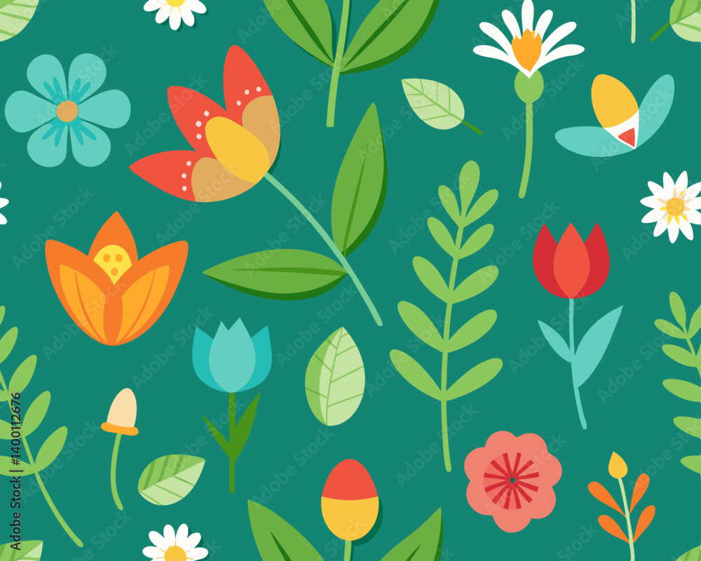 spring simple pattern spring simple pattern