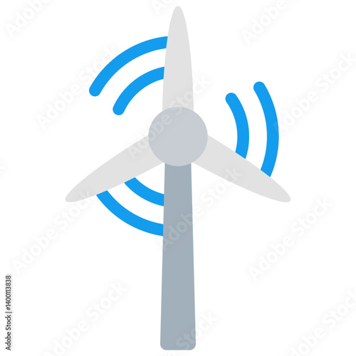 Wind Turbine Spinning Icon