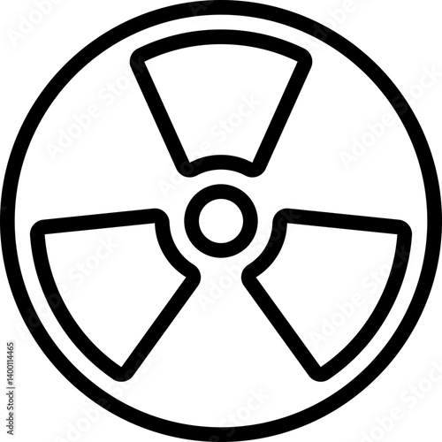 Nuclear Radiation Sign Icon