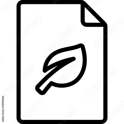 Recycled Paper Document Icon