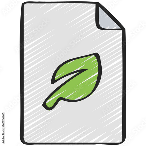 Recycled Paper Document Icon
