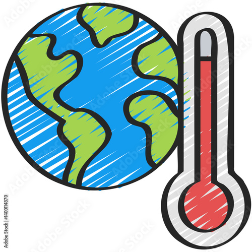 Global Warming Icon