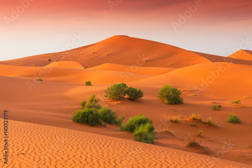 Obraz na płótnie Merzouga, Morocco. Erg Chebbi sand dunes in the Sahara Desert, North Africa. w salonie