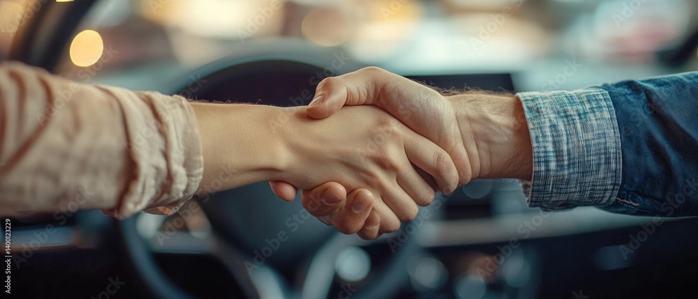 Handshake of two people representing partnership and cooperation. Great for business presentations, career websites and business relationship articles.