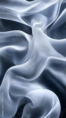 Obraz na płótnie Abstract gray background with soft folds of fabric, perfect for background design on websites and graphic projects. w salonie