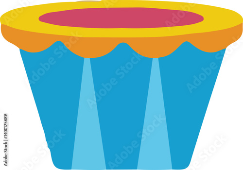 drum set isolated on white