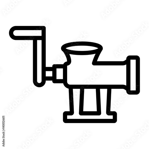 Mincer Vector Line Icon Design