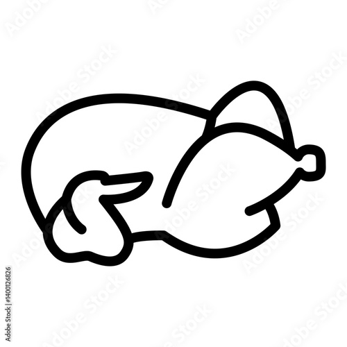 Chicken Icon Vector Line Icon Design
