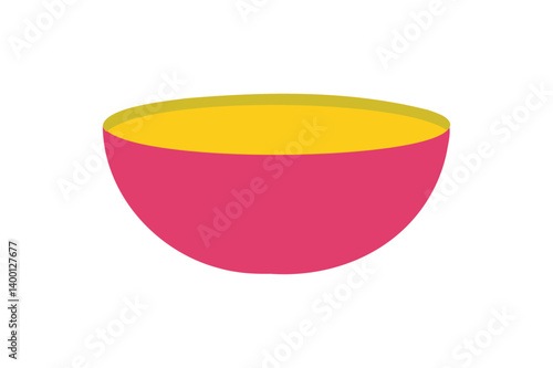 Bowl vector on white background