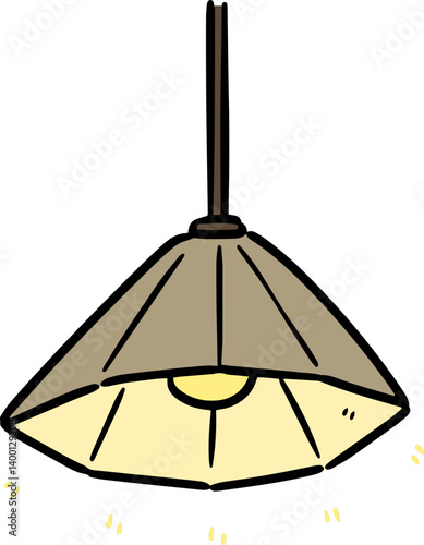 Illustration of ceiling lamp
