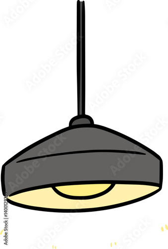 Illustration of ceiling lamp
