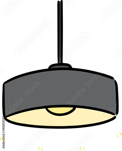 Illustration of ceiling lamp
