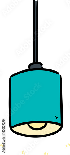 Illustration of ceiling lamp
