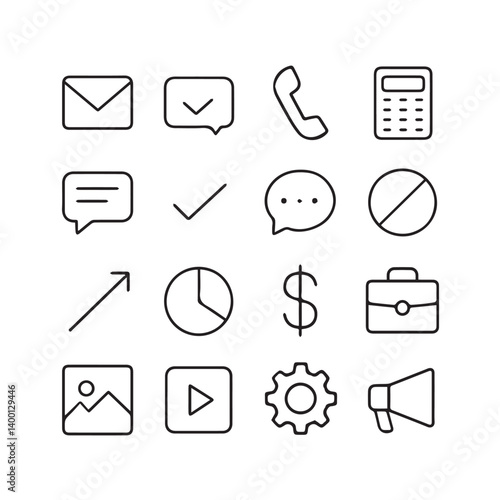 Communication and Interaction: A modern, minimalist composition of communication and interaction.