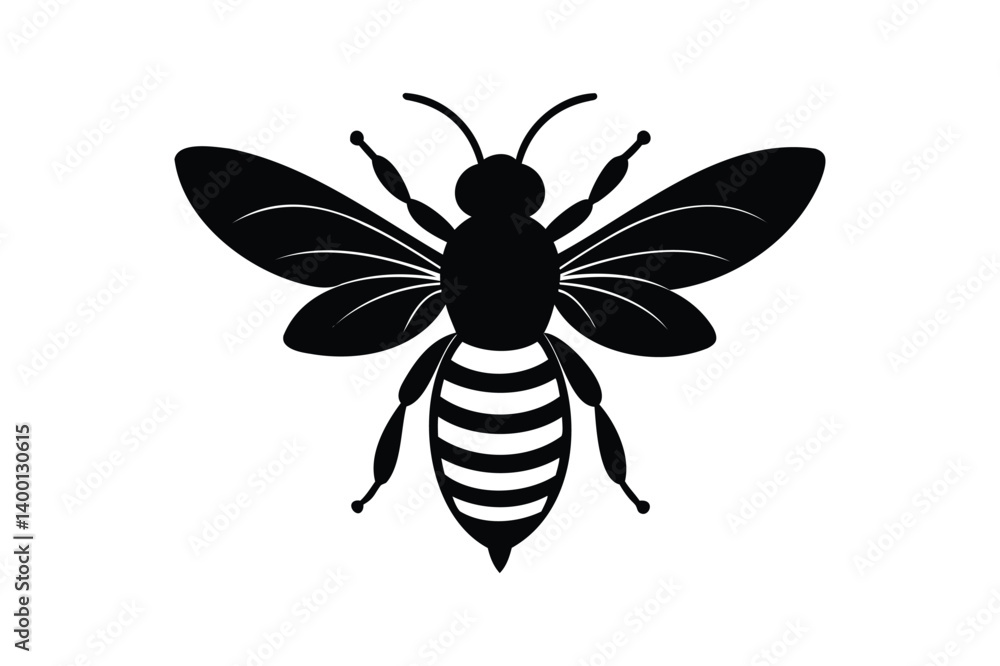 Bee silhouette Bee silhouette