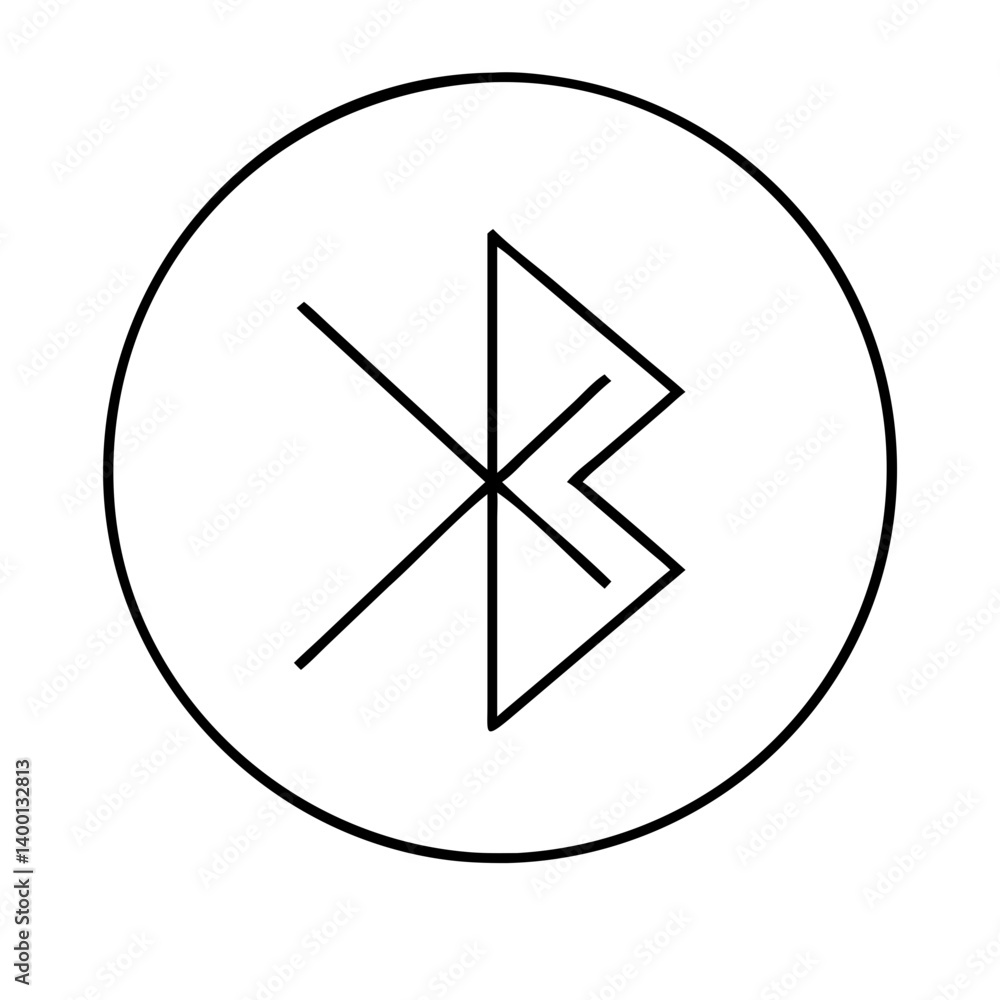 Bluetooth Wireless Technology Symbol Icon Image Graphic Design Bluetooth Wireless Technology Symbol Icon Image Graphic Design