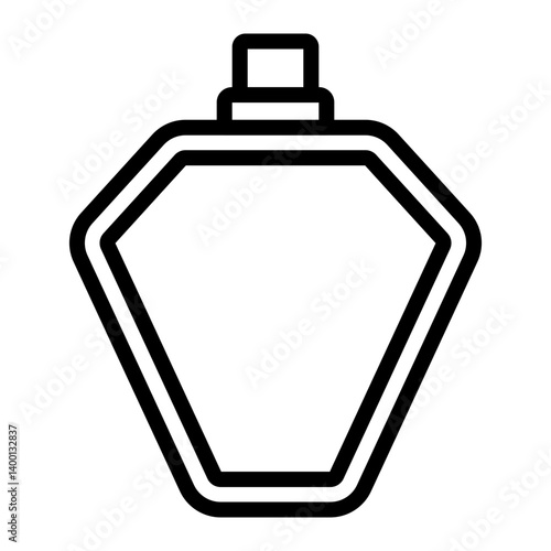 Aftershave Bottle Vector Line Icon Design