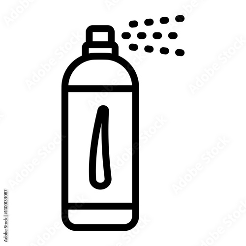 Hair spray Vector Line Icon Design