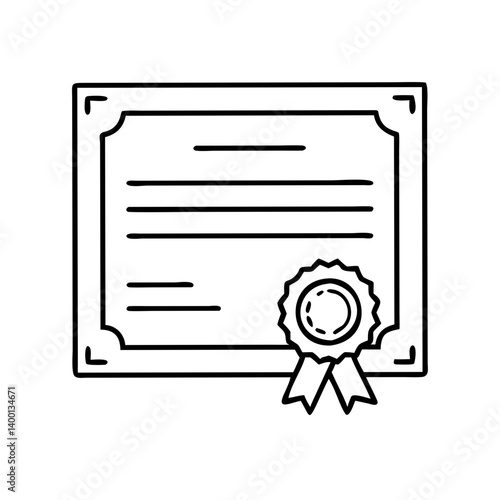 Achievement Certificate Award Diploma Graduation Success Recognition Honor